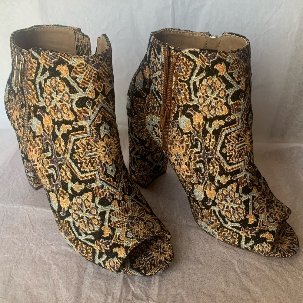 Candie's Funky Intricate Patterned Ankle Boots